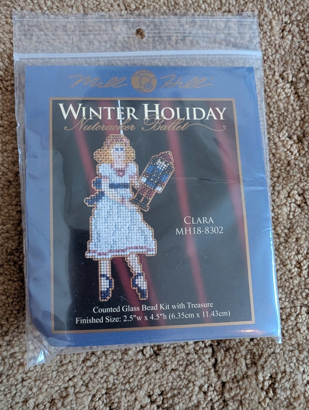Clara And Nutcracker Cross Stitch Kit By Mill Hill Christmas
